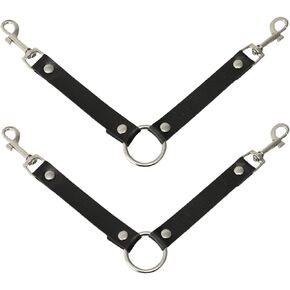JILINWEI 2Pcs Dog Kennel Fan Hanging Utility Straps for Ryobi P3320 Fan Holder, Waterproof Dog Crate Fan Strap with Swivel Spring Clips Suitable for Any Kennel, Black