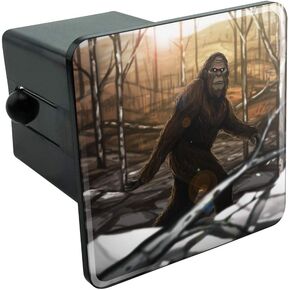 GRAPHICS & MORE Bigfoot Sasquatch Walking in The Woods Tow Trailer Hitch Cover Plug Insert in Saudi Arabia