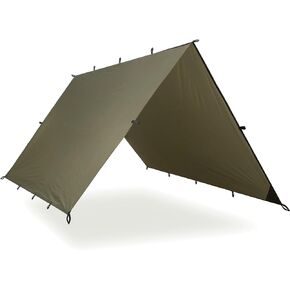 AquaQuest Safari Camping Tarp - Lightweight Durable Rain Fly - Waterproof Camping Essentials for Hiking, Backpacking & Hammock, 10 x 7 ft, Boulder Camo