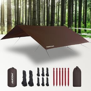 JAICOM Waterproof Camping Tarp - 10X10ft Hammock Rain Fly, Ultralight & Portable & UV Protection Backpacking Tarp, Multifunctional for Outdoor Adventure, Hiking, Tent, Hammock in Kuwait