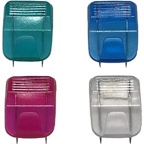 Tetra-Teknica (24-Pack) CWC-1053 Cubicle Fabric Partition Panel Hooks, Assorted Color