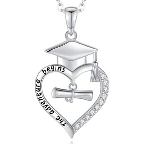 Lomantise 2024 Graduation Gifts for Her,Cap Pendant Necklace for Women Girls Class of 2024 Jewelry Graduate Gift for Daughter Granddaughter Friend Girlfriend