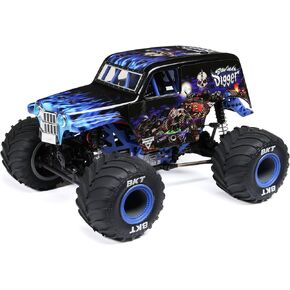Losi 1/18 Mini LMT 4 Wheel Drive Son Uva Digger Monster Truck Brushed RTR LOS01026T2