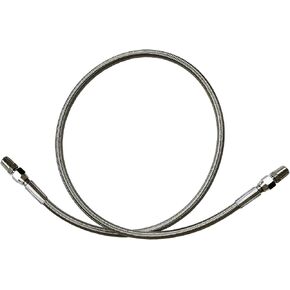 SHOOSHINE 40" X 1/4" Stainless Steel PTFE Reinforced Hose, 870PSI, -40°F to 400°F, JIC-4 Female or 1/4" NPT Male Adapter Compatible with A - R - B 740203