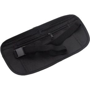Sdxps Money Belt for Travel - Hidden Wallet Passport Money Waist Belt,Slim Passport Holder Travel Pouch to Protect Your Important Papers and Money, Soft Fabric (2 pcs)