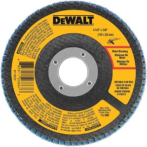 DEWALT DWA8206H 40 Grit Zirconia T29 Flap Disc, 4-1/2-Inch x 5/8-11-Inch