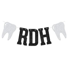 RDH Banner, Congrats Dentist, 2024 Dentist Graduation Party Decorations, Dental Graduation Party Decorations Supplies Black