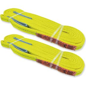 2-Ply Lifting Straps 1"x 4ft Webbing Sling Tree Saver 2Pack Heavy Duty Web Strap Rigging Moving Towing Hoisting Gear KODIAK STRAPS