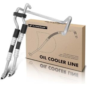 A-Premium Automatic Transmission Oil Cooler Line Hose Assembly Compatible with Ford F-250 Super Duty F-350 Super Duty 2005-2007 Excursion 2005 in Saudi Arabia