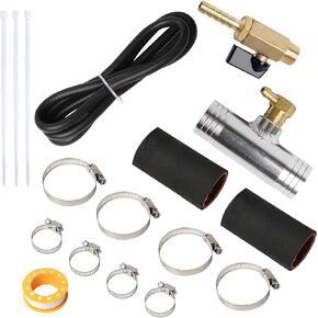 Kavius Auxiliary Diesel Fuel Tank Installation Kit Compatible for Dodge 1999-2012 Ford 1999-2019 Chevy/GMC 2011-2019 Auxiliary Fuel Tank Connector Kit with 1 ½" Fill Line Replace for 11025