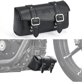 KEMIMOTO Motorcycle Down Tube Tool Bag Compatible with Sportster XL 1200 Iron 883 50 2004-2023, XR1200 2008-2013, Dyna Models FXD FXDB FXDBI FXDC FXDCI FXDF FXDFSE FXDFSE2 FXDI 2006-2017