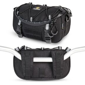 Odinsberg Multifunctional Motorcycle Handlebar Bag Motorcycle Tool Bag Water Resistant Motorcycle Fork Bag Small Tail Bag Windshield Sissy Bar Bag For Motorbike Dirt Bike Bicycle Quad ATV Moto