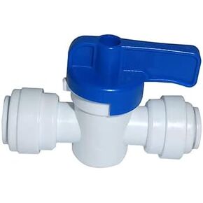 YZMSZ Food-Grade Quick Connector Push-In Tube Fitting,5/16" O.D. Equal Tube Shut off Ball Valve for Reverse Osmosis Water Filter Purifier (Pack of 5)