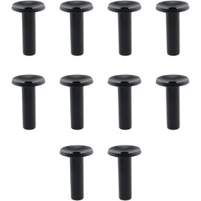 HJGarden 10pcs 1/4 Inch RO Tubing End Plugs for Sealing Push Fit Connectors RO Reverse Osmosis Water Filter Fittings Valve, Black