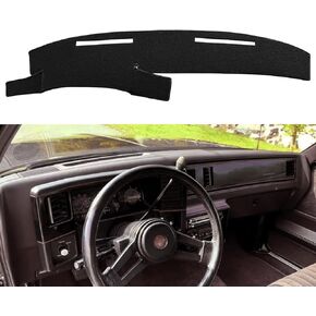 Dash Cover Mat Custom Fit for 1981-1988 Chevy Chevrolet Monte Carlo,El Camino,Malibu/GMC Caballero,Dashboard Cover Cap Pad Carpet Protector F120 (Beige)