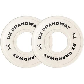 DX Grandway Fitness Change Weight Plates 1.25LB 2.5LB 5LB Pairs Support Plates Olympic Plates for Weight Lifting Bumper Weight Plates Steel Rubber Strength Training Weight Plates