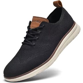 DEXJEWU Men's Dress Oxfords Casual Walking Shoes Lightweight Mesh Business Work Sneakers Tennis Footwear