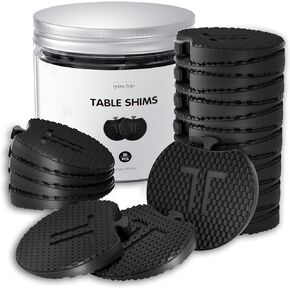 IYES.TOP Furniture Levelers - Plastic Shims for Leveling 30 PCS, Multi-Purpose Rubber Wedge for Toilet, Table, Cabinet Feet, Chair Leg, Washing Machine, Refrigerator, Restaurant, Outdoor Uneven Floors