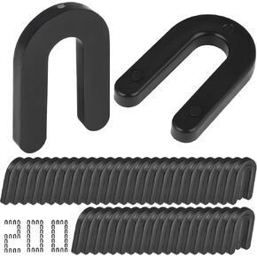 200 قطعة من حشوات حدوة الحصان مقاس 1/4 بوصة، حشوات حدوة حصان بلاستيكية سوداء للتسوية، حشوات بلاط فواصل سيراميك على شكل حرف U in Kuwait