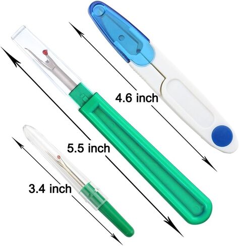 Seam Sewing Ripper Set, KINGMAS 9 Pcs Thread Remover Kit Handy Stitch Ripper Sewing Tools with 1 Scissors for Opening Seams and Hems in Kuwait