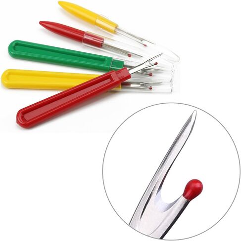 Seam Sewing Ripper Set, KINGMAS 9 Pcs Thread Remover Kit Handy Stitch Ripper Sewing Tools with 1 Scissors for Opening Seams and Hems in Kuwait