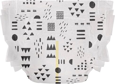 شركة صادقة حفاضات نظيفة واعية | نباتي ومستدام | اللعب بالنمط | صندوق النادي، مقاس 3 (16-28 رطلاً)، 68 قطعة in Kuwait