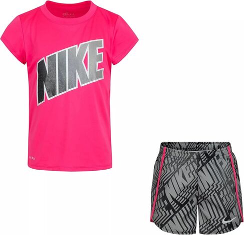 Nike Baby-Girls Graphic T-Shirt and Shorts 2-Piece SetTracksuit in Saudi Arabia