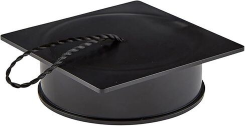 صندوق هدايا قبعة التخرج باللون الأسود من Needzo، حاوية فارغة لهدايا التخرج لعام 2024، مقاس 3 × 1 بوصة in Kuwait