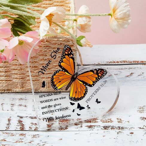 Religious Gifts Christian Gifts for Women Inspirational Gifts for Women Positive Gift Prayer God Sign Table Desk Shelf Decoration for Women Mom Friend Sister Acrylic Hearts Plaques in Saudi Arabia