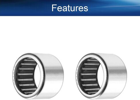 Bettomshin 1Pcs RCB081214 Needle Roller Bearings, 1/2-inch Bore 3/4-inch OD 7/8-inch Width Bearing Steel P0 Stamped Outer Ring Needle Bearings TN Engineering Plastics Cage Bearings in Saudi Arabia