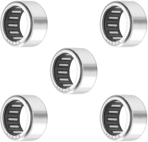 Bettomshin 1Pcs RCB081214 Needle Roller Bearings, 1/2-inch Bore 3/4-inch OD 7/8-inch Width Bearing Steel P0 Stamped Outer Ring Needle Bearings TN Engineering Plastics Cage Bearings in Saudi Arabia