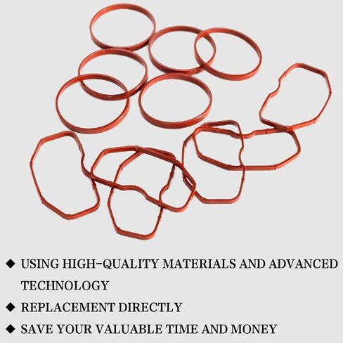 PMFCA 12Pcs Upper & Lower Intake Manifold Gaskets for Audi B8 S4 S5 A6 A7 A8 Q5 Q7 3.0T 079129717B 079129717D in Saudi Arabia