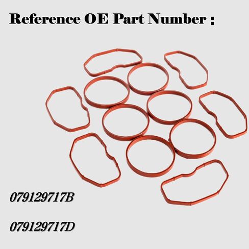 PMFCA 12Pcs Upper & Lower Intake Manifold Gaskets for Audi B8 S4 S5 A6 A7 A8 Q5 Q7 3.0T 079129717B 079129717D in Saudi Arabia
