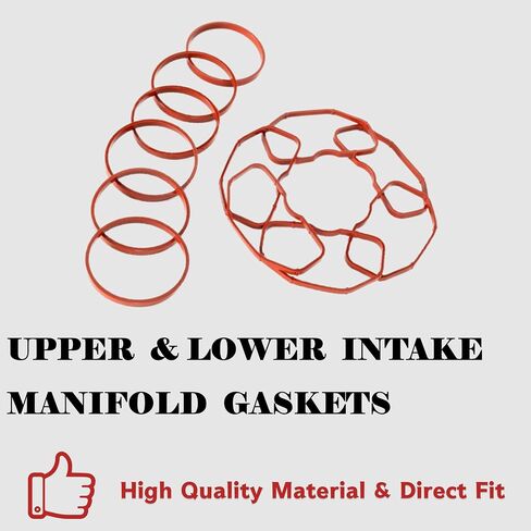 PMFCA 12Pcs Upper & Lower Intake Manifold Gaskets for Audi B8 S4 S5 A6 A7 A8 Q5 Q7 3.0T 079129717B 079129717D in Saudi Arabia