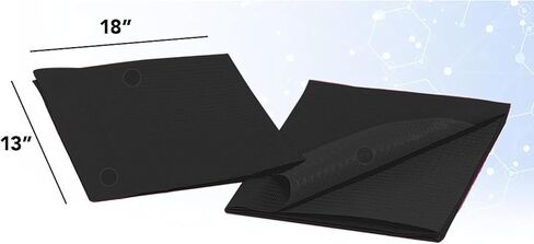 مريلة أسنان سوداء 125 من TourKing للاستعمال مرة واحدة مقاس 45.72 سم × 33.02 سم، 3 طبقات من ورق الوشم الثاقب المقاوم للماء لأغطية الطاولة، وسادة نظيفة لصالون الأظافر/عيادة الأسنان/التغذية/متجر الوشم in Kuwait