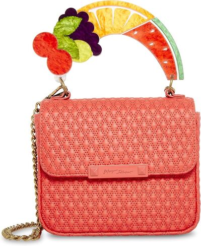 Betsey Johnson Fruity Handle Flap Bag, Red in Saudi Arabia