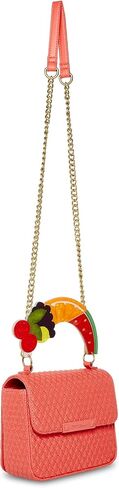 Betsey Johnson Fruity Handle Flap Bag, Red in Saudi Arabia