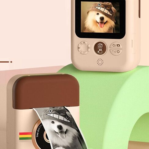 2.4in Kids Camera Instant Print,1080P Kids Digital Camera Instant Print Camera with 6 Rolls Print Paper for Girls Boys in Saudi Arabia