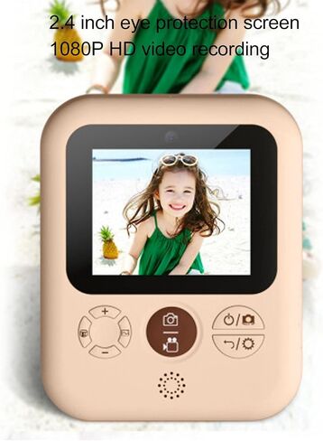 2.4in Kids Camera Instant Print,1080P Kids Digital Camera Instant Print Camera with 6 Rolls Print Paper for Girls Boys in Saudi Arabia