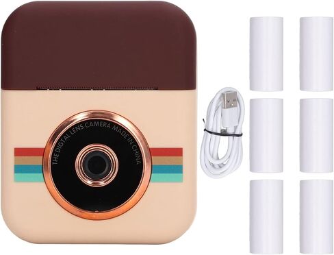 2.4in Kids Camera Instant Print,1080P Kids Digital Camera Instant Print Camera with 6 Rolls Print Paper for Girls Boys in Saudi Arabia