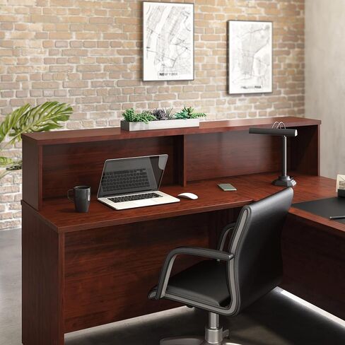 محطة استقبال OfficeWorks by Saader Affirm، الطول: 70.87 بوصة × العرض: 70.87 بوصة × الارتفاع: 13.58 بوصة، كرزي كلاسيكي in Kuwait