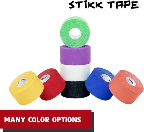 شريط رياضي STIKK - شريط رياضي أحمر 3pk - 1.5 بوصة × 15 ياردة - شريط رياضي لتثبيت ودعم العضلات والمفاصل - لوازم التدريب الرياضي للحماية من الإصابات الرياضية in Kuwait