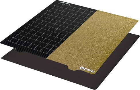 FYSETC طابعة ثلاثية الأبعاد QID X-Pro سرير فولاذي زنبركي 230 × 150 مم/9.0 × 5.9 بوصة مزدوجة الجوانب مزخرفة بمسحوق PEI لوحة بناء قابلة للإزالة مع قاعدة لاصقة غطاء سرير ساخن للطباعة المتماثلة QI X-Pro Creator Pro in Saudi Arabia