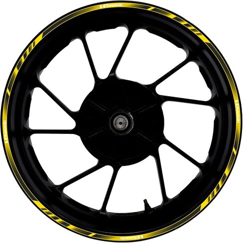 17 inch Wheel Rim Stickers Decals Tape Compatible with NINIJA250 300 400 650 1000/ZX25R 3R 6R 7R 9R 10R 12R 14R Reflective Rim Tapes Sticker Stripe ZZR 600 1200 1400 1100 VERSYS Z1000 SX in Saudi Arabia