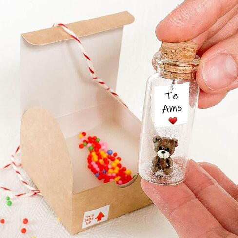 Mensaje romántico en una botella para regalar a tu novio o novia - Tarro de los deseos con una tarjeta para tu esposo o esposa (Tu tienes la llave de mi corazón, Gift Bottle) in Saudi Arabia