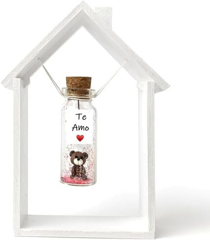 Mensaje romántico en una botella para regalar a tu novio o novia - Tarro de los deseos con una tarjeta para tu esposo o esposa (Tu tienes la llave de mi corazón, Gift Bottle) in Saudi Arabia