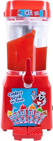 صانع سلوشي على سطح الطاولة من آي سي إي إي هوم. جديد لعام 2024. يُنتج ما يصل إلى 34 أونصة سائلة من الثلج البارد IceE Slushy. اصنعي سلاش مثلج بارد في المنزل! بضائع ICEE مرخصة رسميًا من Fizz Creations in Kuwait