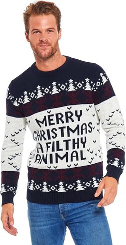 سترة عيد الميلاد القبيحة للرجال للجنسين، بلوفر سانتا المضحك الجديد للحفلات in Kuwait