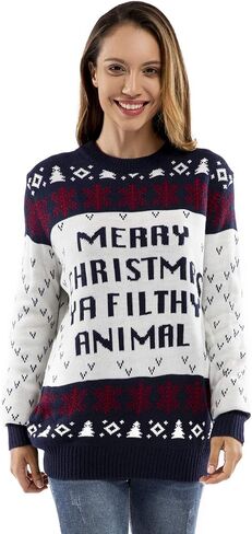 سترة عيد الميلاد القبيحة للرجال للجنسين، بلوفر سانتا المضحك الجديد للحفلات in Kuwait