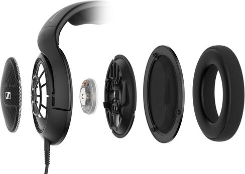 Sennheiser HD 560 S Over-The-Ear Audiophile Headphones - Neutral Frequency Response, E.A.R. Technology for Wide Sound Field, Open-Back Earcups, Detachable Cable, (Black) (HD 560S) (Renewed) HD 560S in Saudi Arabia